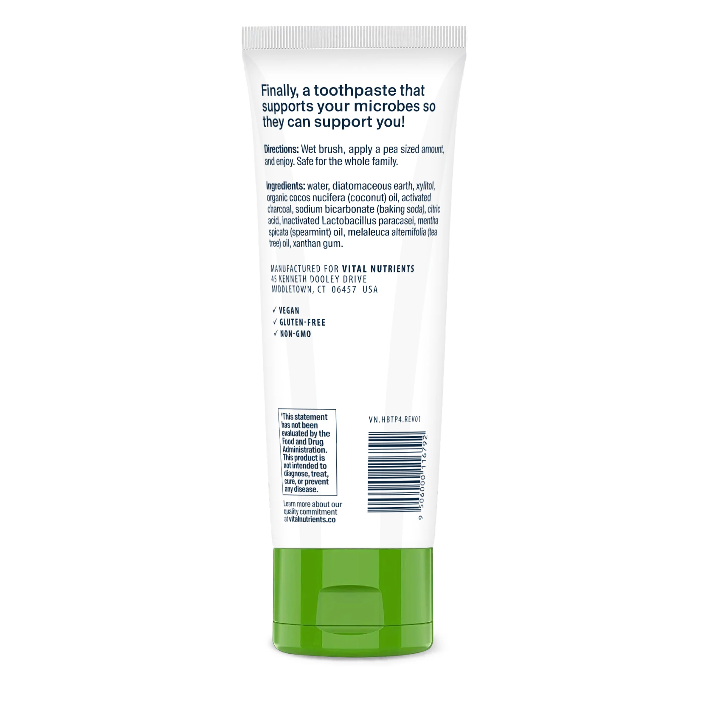 Hyperbiotics Activated Charcoal Probiotic Toothpaste - Image 4